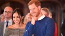 CARDIFF, WALES - JANUARY 18:  Prince Harry and his fiancee Meghan Markle watch a performace during their visit to Cardiff Castle on January 18, 2018 in Cardiff, Wales.  (Photo by Ben Birchall - WPA Pool/Getty Images)
